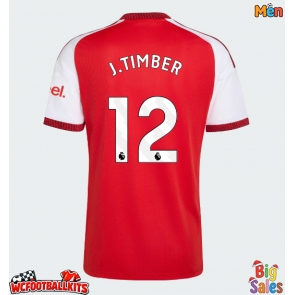 Arsenal Jurrien Timber #12 Replica Home Stadium Shirt 2026-27 Short Sleeve